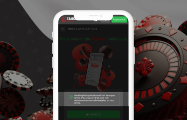 Instructions on how to install the application and start playing on the 888starz platform step 3