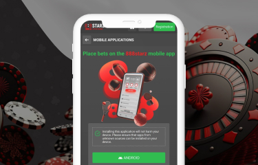 Instructions on how to install the application and start playing on the 888starz platform step 5